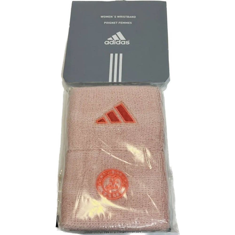 adidas Tennis Wristbands Sports Sweatband Pink Roland Garros Set French Open